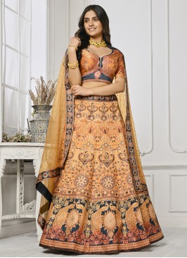 Multi Colour Swarovski Engagement Designer Lehenga Choli