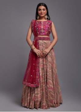 Multi Colour Thread Work Wedding Trendy Lehenga Choli