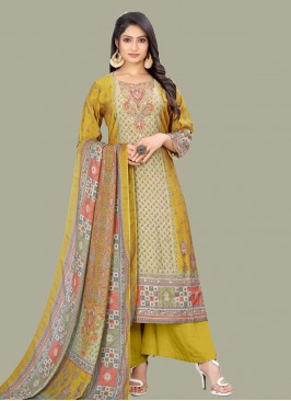 Muslin Multi Colour Digital Print Trendy Salwar Kameez