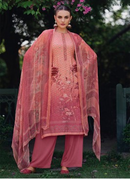 Muslin Palazzo Suit in Pink