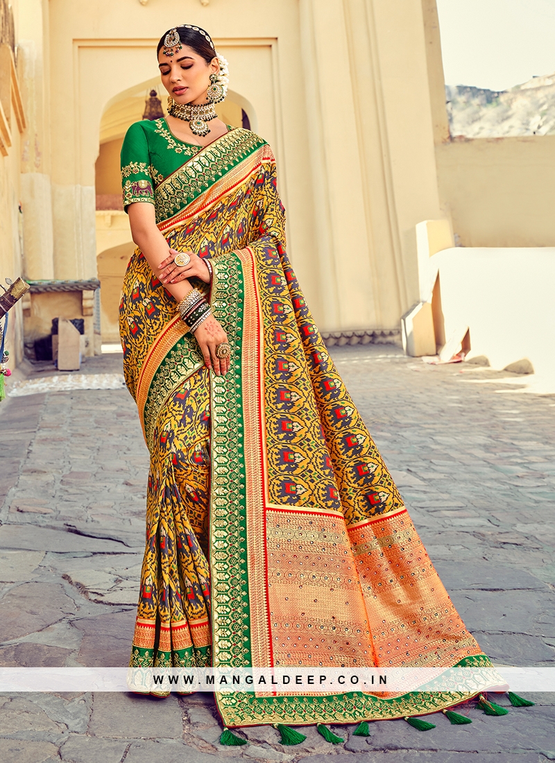 Handloom Full Embroidery Elephant Design Saree – Ungal Store Boutique