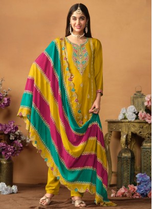 Mustard Festival Chinon Trendy Salwar Suit