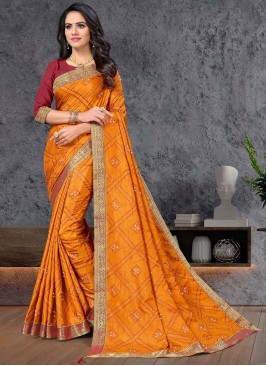 Mustard Festival Traditional Saree