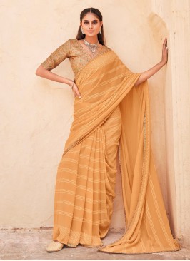 Mustard Weaving Weight Less Saree