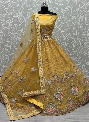 Mustard Wedding Lehenga Choli