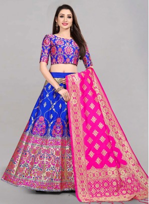 Mystic Banarasi Silk A Line Lehenga Choli