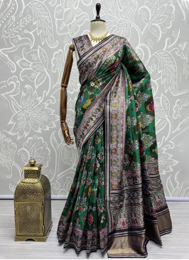 Mystic Multi Colour Weaving Contemporary Saree