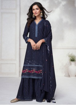 Mystical Embroidered Engagement Trendy Salwar Kame