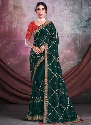 Mystical Organza Gota Work Classic Saree