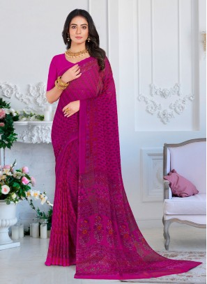 Mystical Printed Casual Traditional Saree