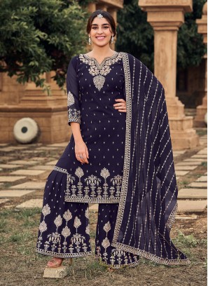 Navy Blue Ceremonial Designer Pakistani Salwar Suit