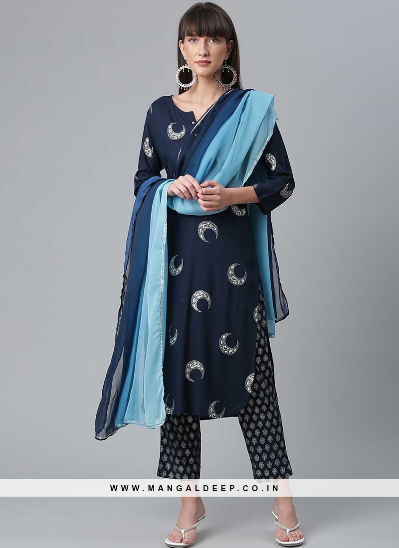 Buy Rich And Elegant Looking Designer Indo-Western Dress Is Here In Grey  And Navy Blue Color- Jointlook.com/shop