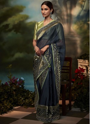 Navy Blue Fancy Classic Saree