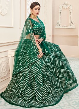 Net Green Lehenga Choli