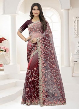 Net Multi Colour Trendy Saree