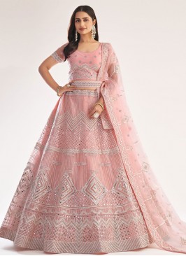 Net Pink Designer Lehenga Choli