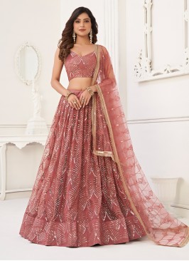 Net Pink Designer Lehenga Choli