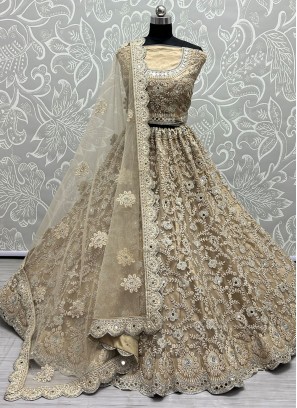 Net Thread Work Sea Green Lehenga Choli