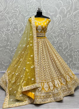 New and Unique Sunrise Wedding Lehenga Choli with Intricate Embellishments.