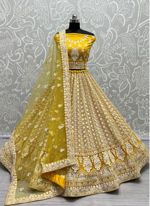 New and Unique Sunrise Wedding Lehenga Choli with Intricate Embellishments.