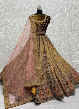 New and Unique Mustard Wedding Lehenga Choli with 