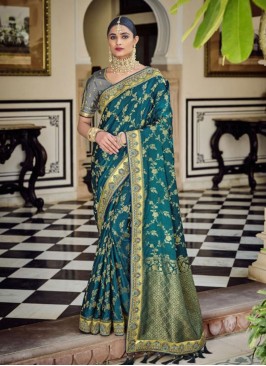 Nice Silk Rama Traditional Designer Saree