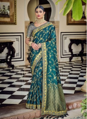 Nice Silk Rama Traditional Designer Saree