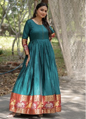 Noble Cotton Weaving Designer Gown