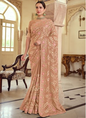 Noble Designer Saree For Reception