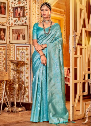 Observable Blue Festival Classic Saree