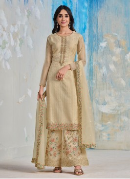 Observable Embroidered Ceremonial Palazzo Salwar Kameez