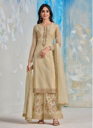 Observable Embroidered Ceremonial Palazzo Salwar Kameez