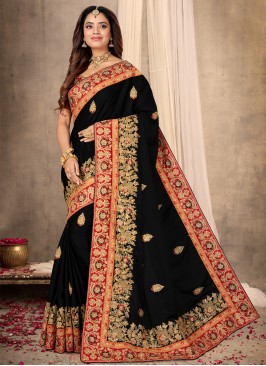 Observable Embroidered Engagement Designer Saree