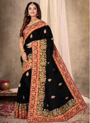 Observable Embroidered Engagement Designer Saree