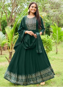 Observable Green Readymade Gown