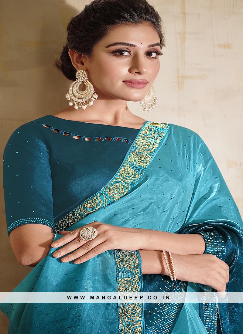 Saree by Rashi n earrings by Minawala jewellers | Saree styles, Saree  dress, Elegant saree