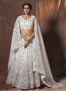 Off White Color Lehenga Choli