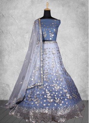 Opulent Lavender Net Lehenga Choli