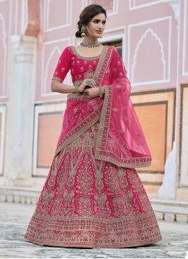 Opulent Patch Border Velvet Lehenga Choli