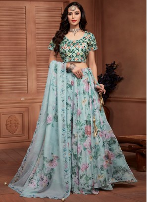 Opulent Print Multi Colour Lehenga Choli