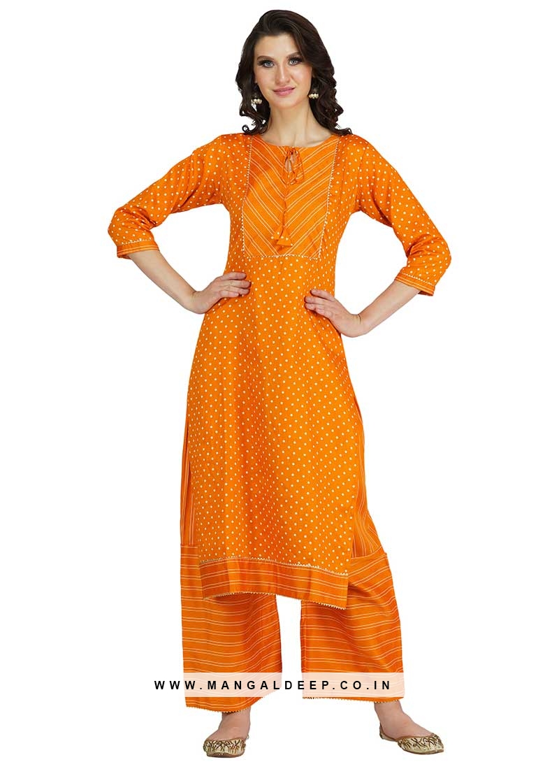 Buy Mustard Orange Embellished Kurti for Women Online @ Tata CLiQ