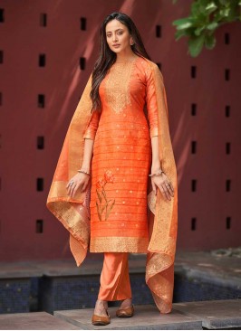 Orange Color Women Salwar Suit
