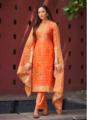 Orange Color Women Salwar Suit