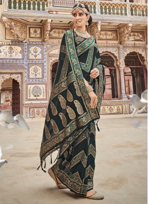 Organza Classic Saree in Green