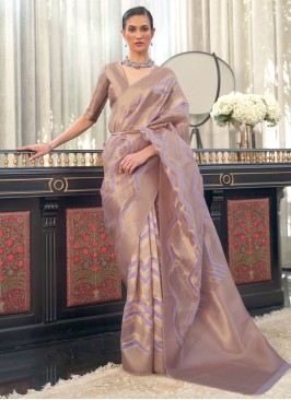 Organza Weaving Lavender Saree