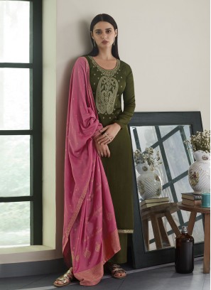 Orphic Green Ceremonial Designer Pakistani Suit