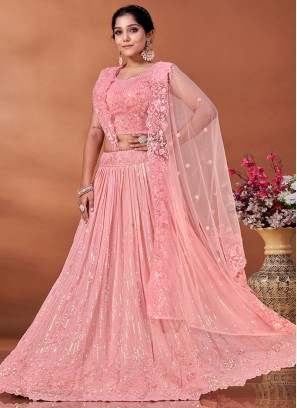 Orphic Sequins Reception A Line Lehenga Choli