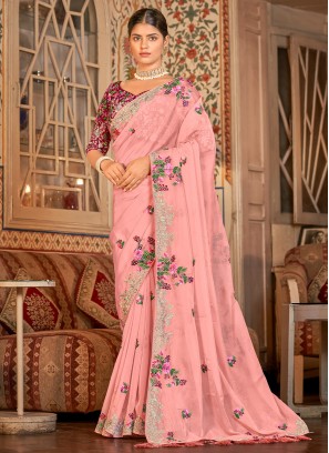 Outstanding Organza Contemporary Saree