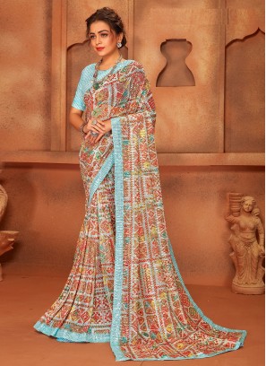 Paramount Multi Colour Saree