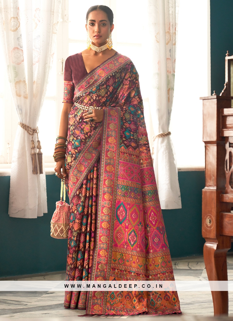 Pashmina Multi Colour Printed Classic Saree